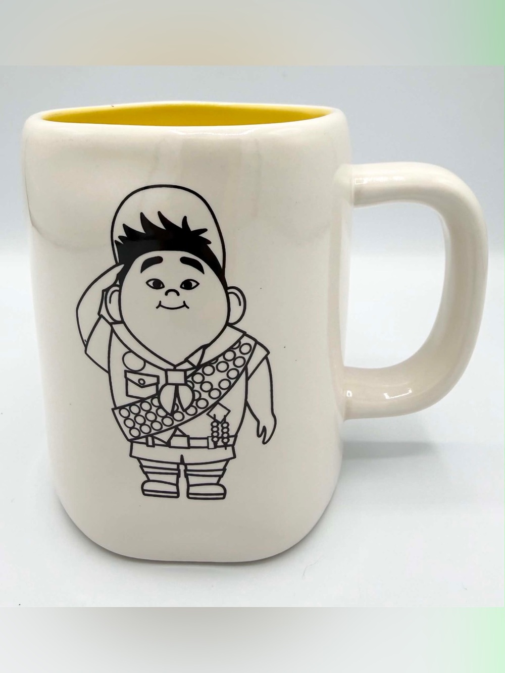 Rae Dunn Disney Pixar “UP” Mug “Wilderness Explorer” Double Sided Ceramic